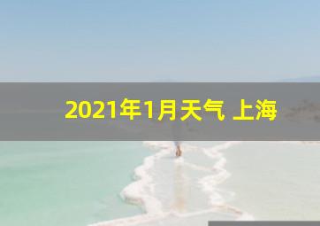 2021年1月天气 上海